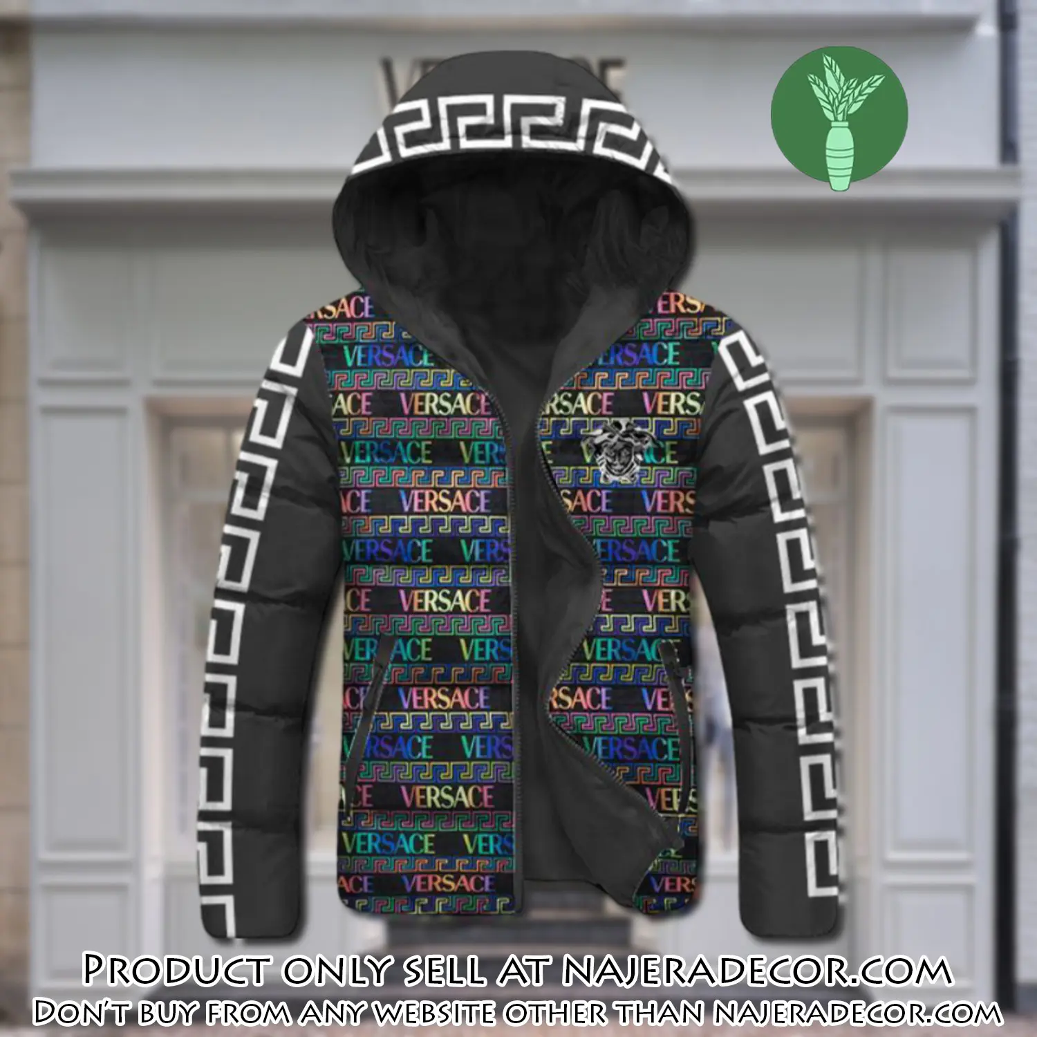 Versace downfilled coat ultralight down jacket outdoor jacket warm outwear dfj1022 njr3352557